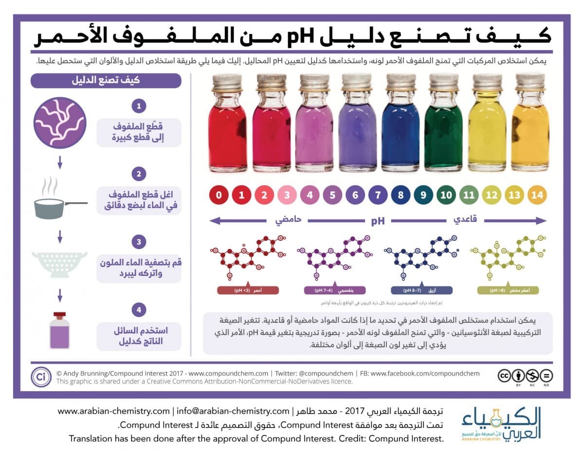 كيف تصنع دليل pH من الملفوف الأحمر